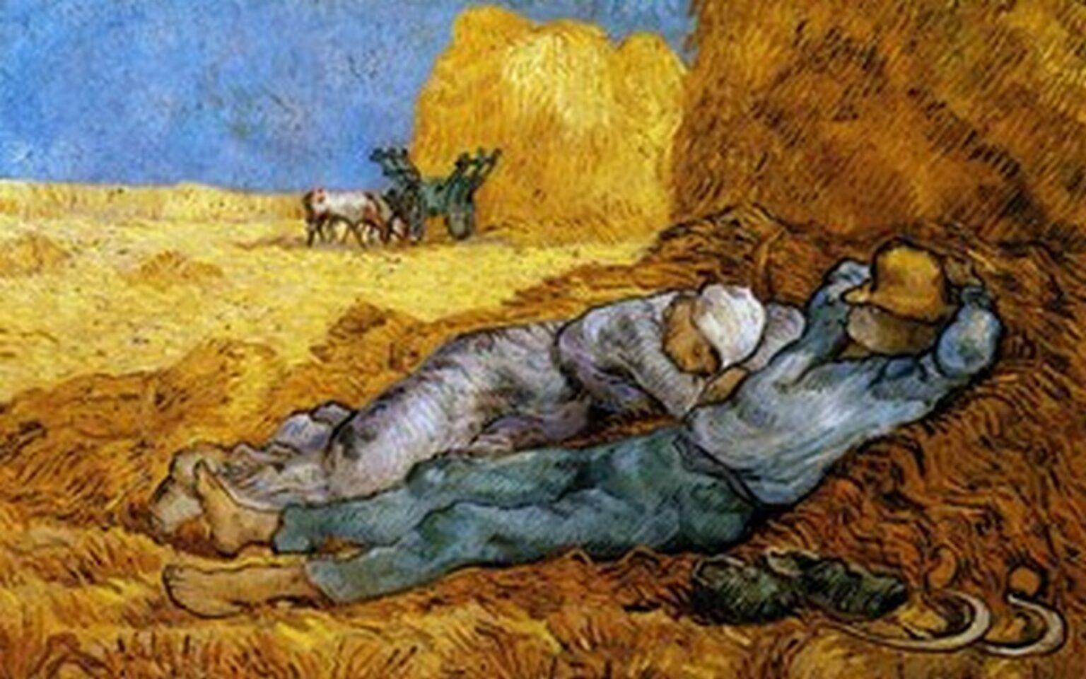 Van Gogh Rest Work (after Millet, 1890)