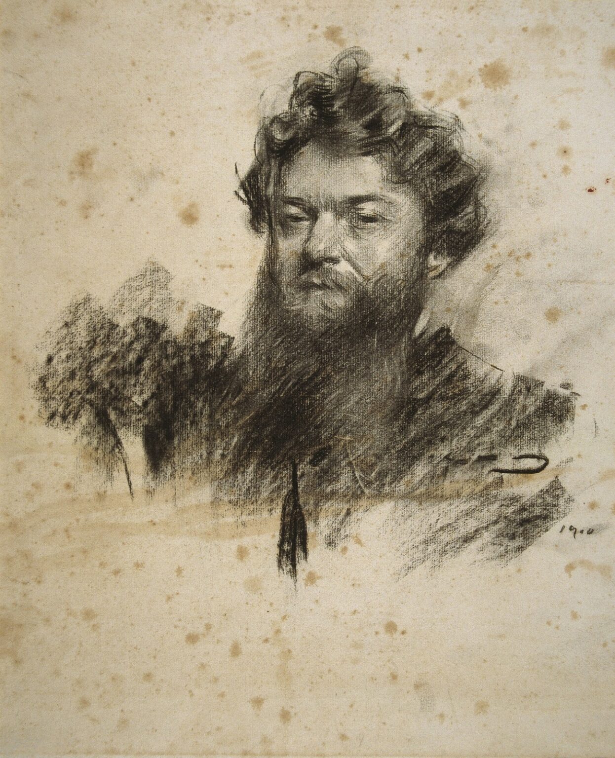 Casas Retrato de Charles Cottet