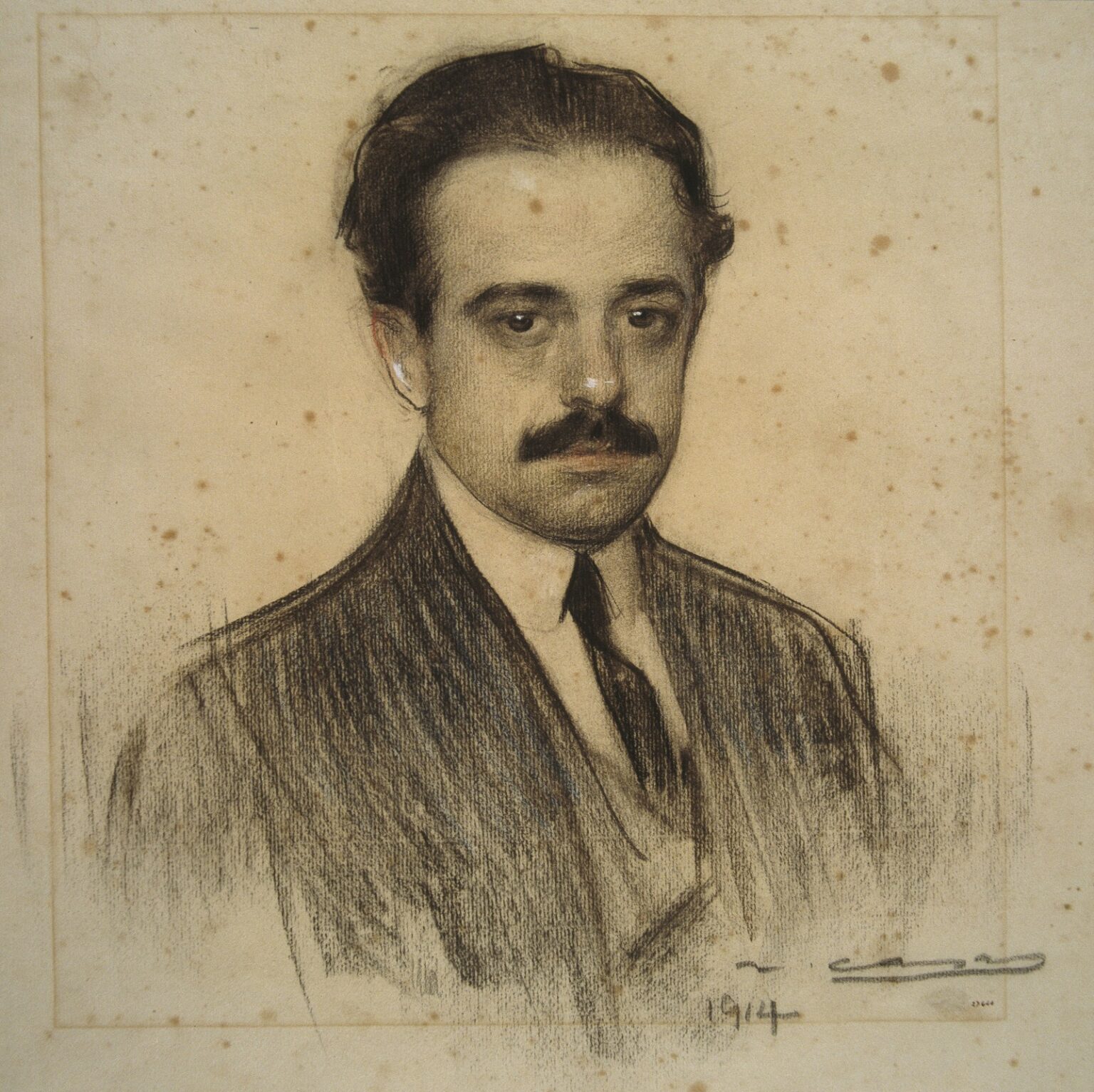 Casas Retrato de Romà Jori (1914)