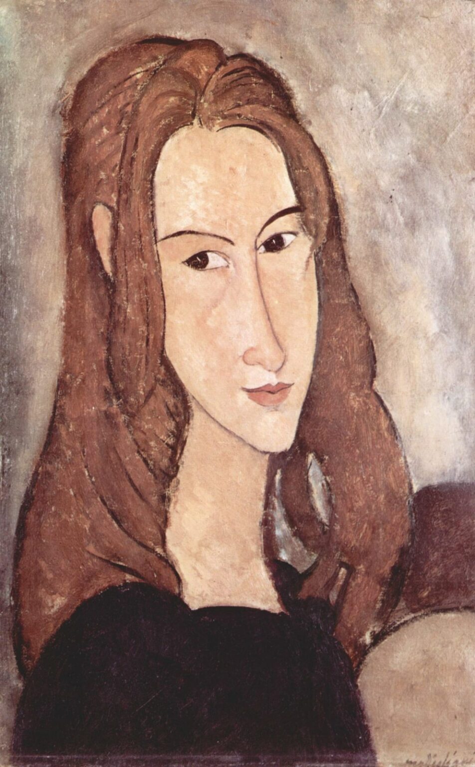 Modigliani Retrato de Jeanne Hébuternne (1918)