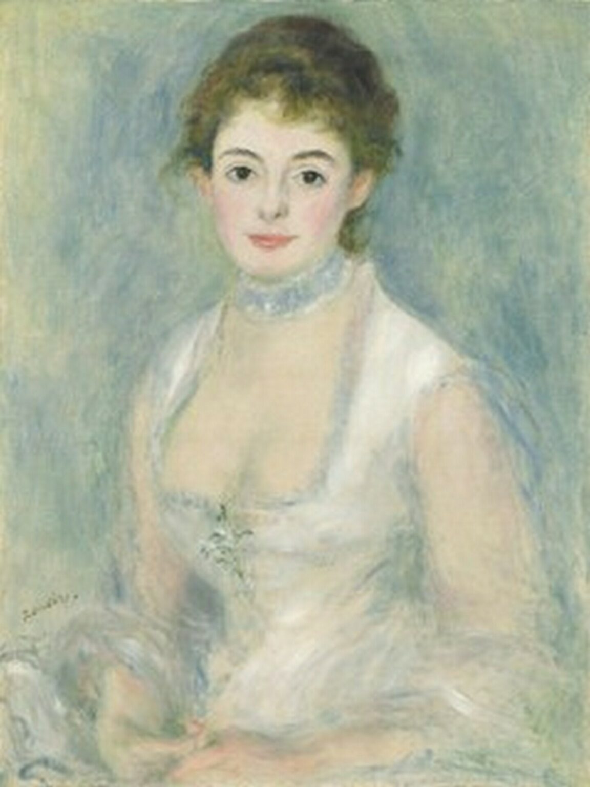 Renoir Retrato de Madame Henriot (c. 1876)