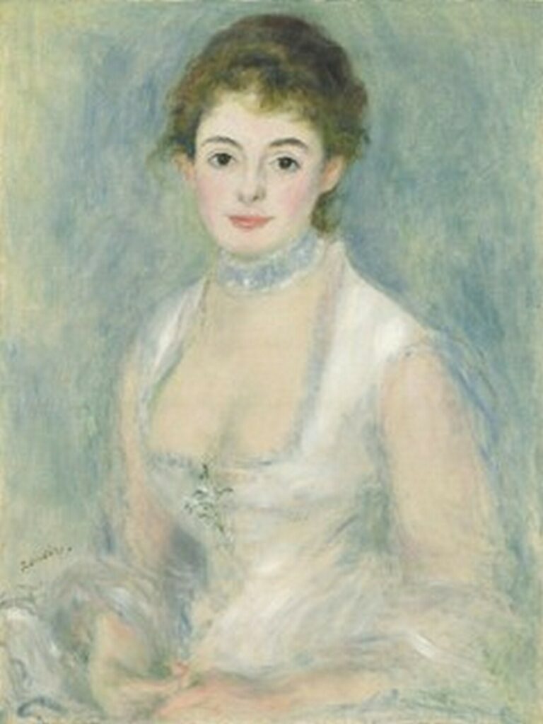 Renoir Retrato de Madame Henriot (c. 1876)