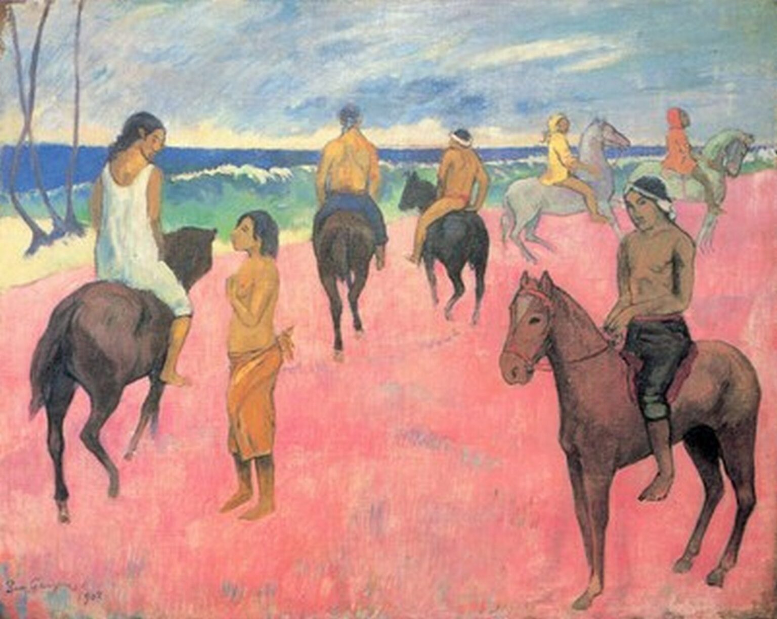 Gauguin Riders on the beach II (1902)