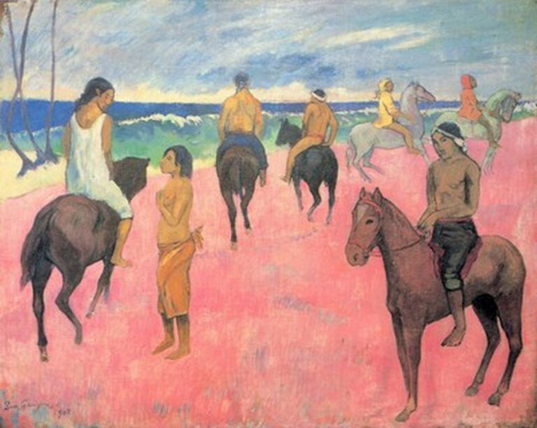 Gauguin Riders on the beach II (1902)