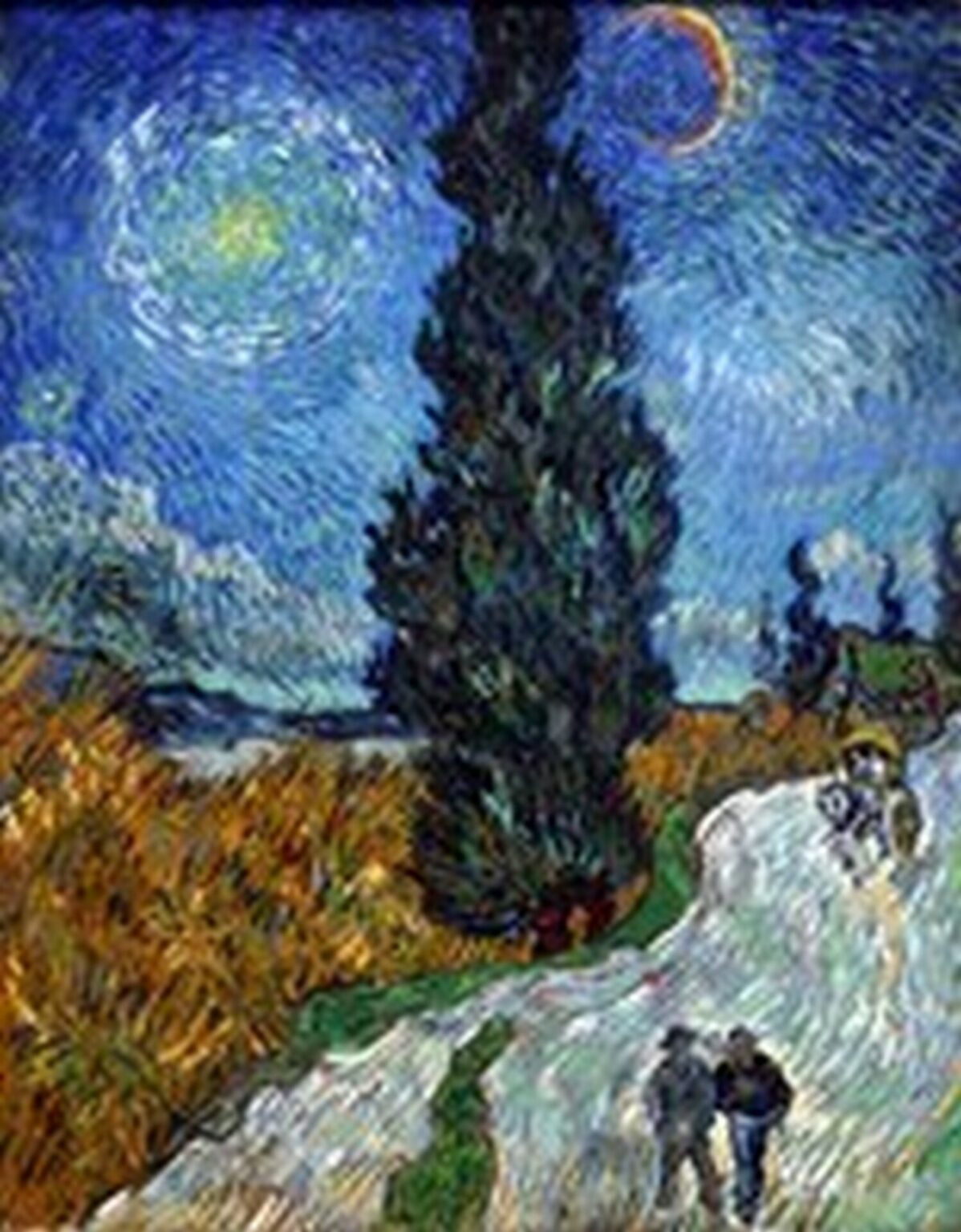 Van Gogh Road with Cypress and Star (May, 1890)