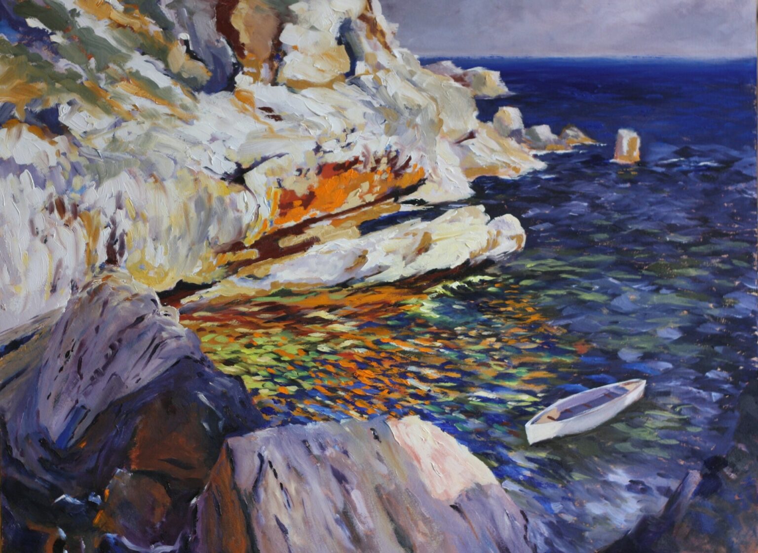 Sorolla Rocas de Jávea y el bote blanco (1905)