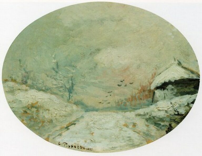 Pissarro Route Enneigée (1870)