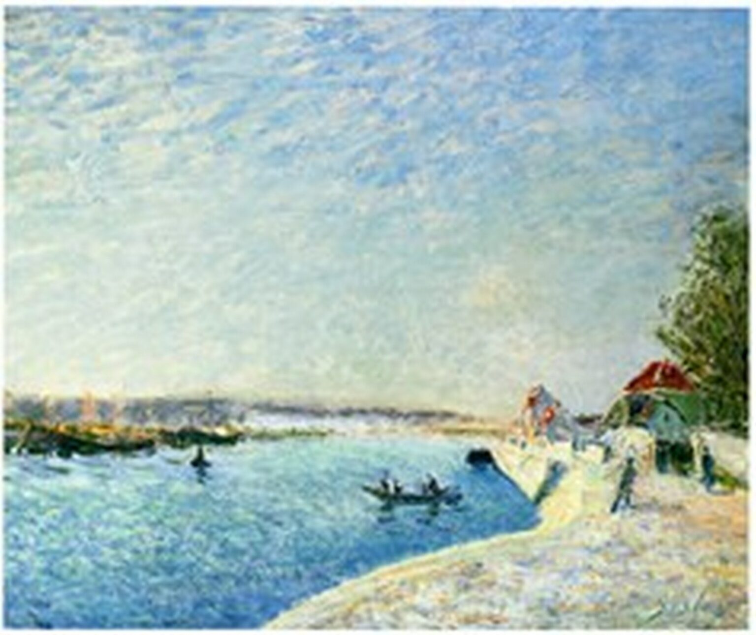 Sisley Saint-Mammès et les bords du Loing (c. 1885)