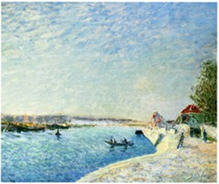 Sisley Saint-Mammès et les bords du Loing (c. 1885)