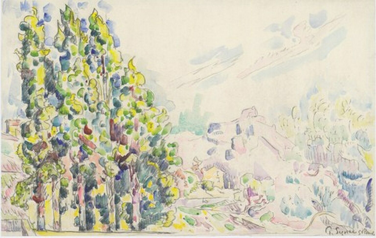Signac Saint Paul de Vence (1921)