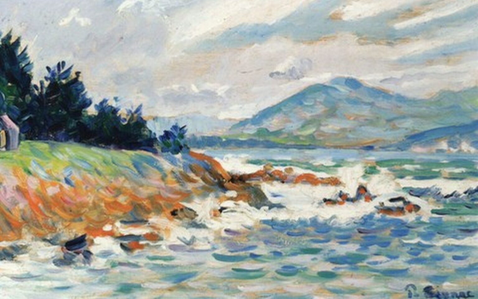 Signac Saint-Tropez. Coup de vent d'Est (1895)