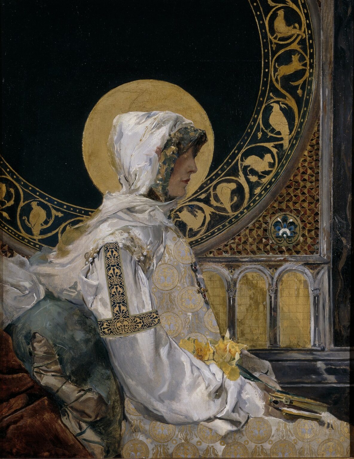 Sorolla Santa en oración (1888)