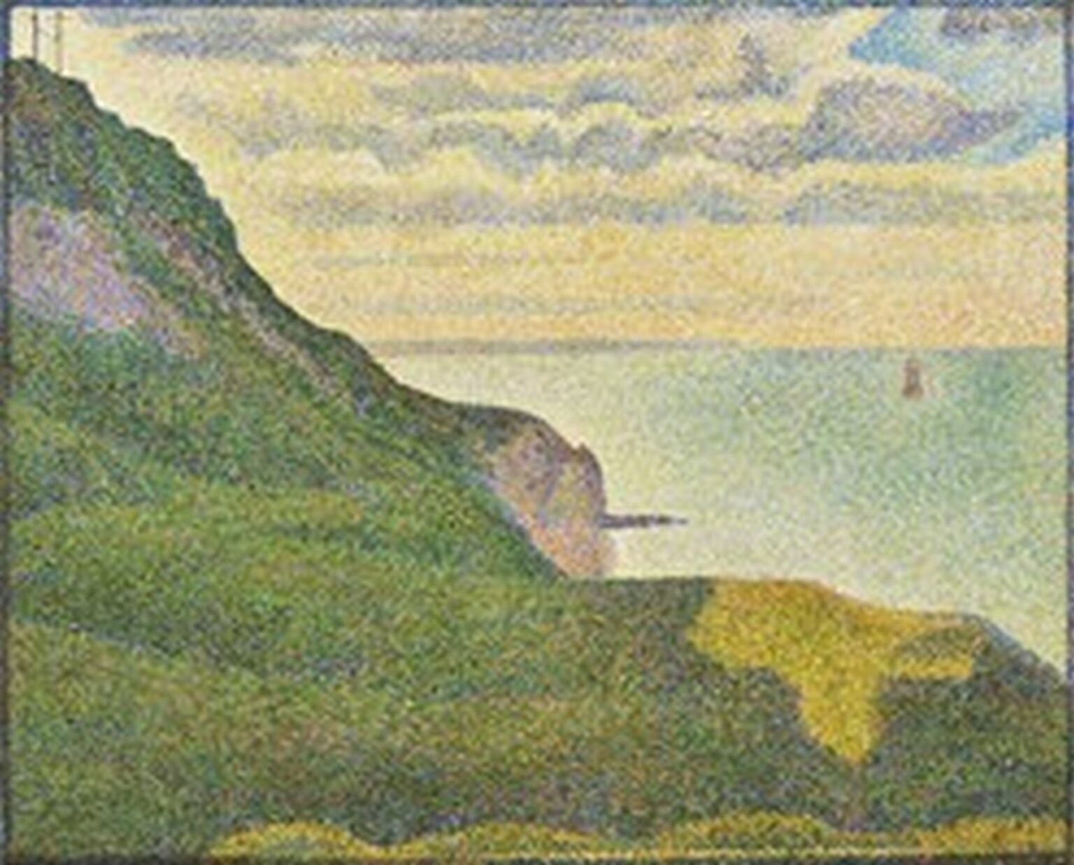 Seurat Seascape at Port-en-Bessin, Normandy (1888)