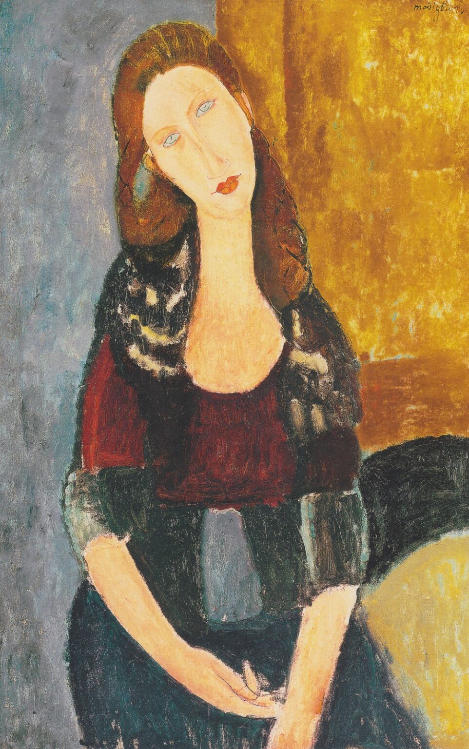 Modigliani Seated Jeanne Hébuterne (1918)
