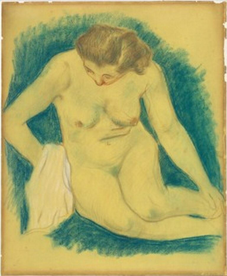 Gauguin Seated Nude Seen from Above (1888-89)