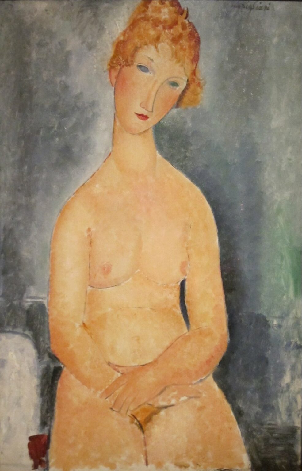 Modigliani Seated nude (1918)