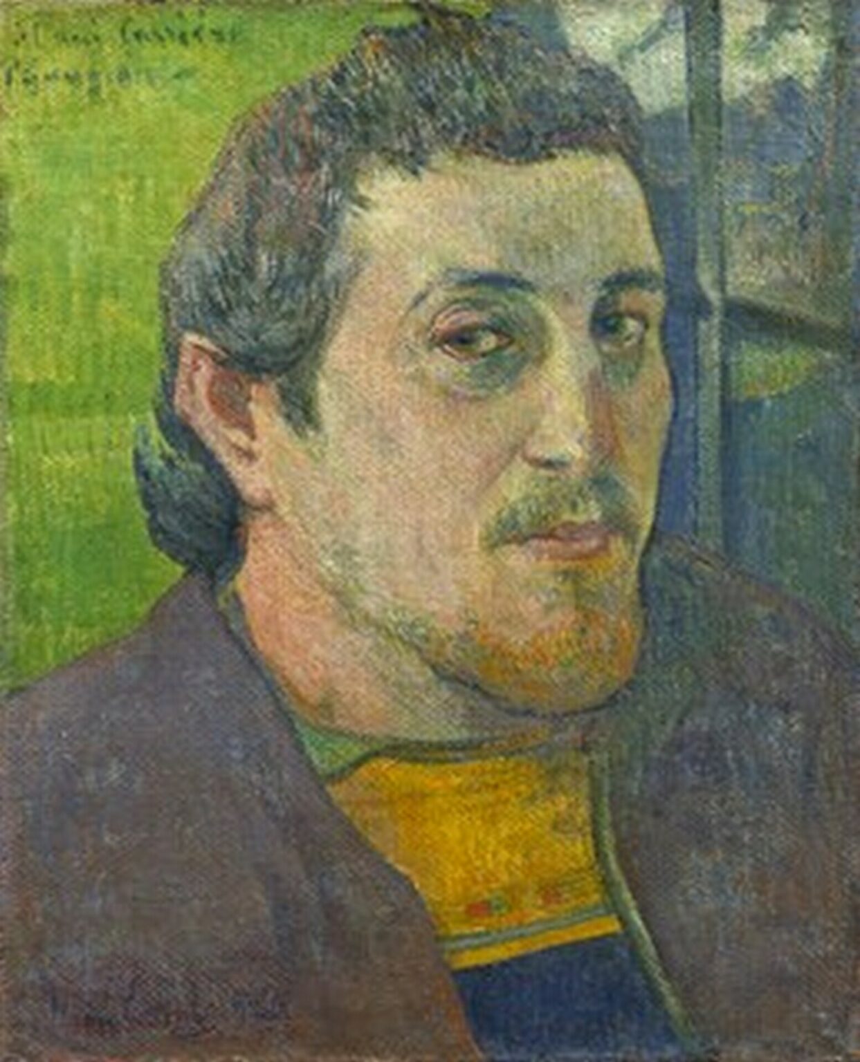 Gauguin Self-Portrait Dedicated to Carrièr (1888 or 1889)