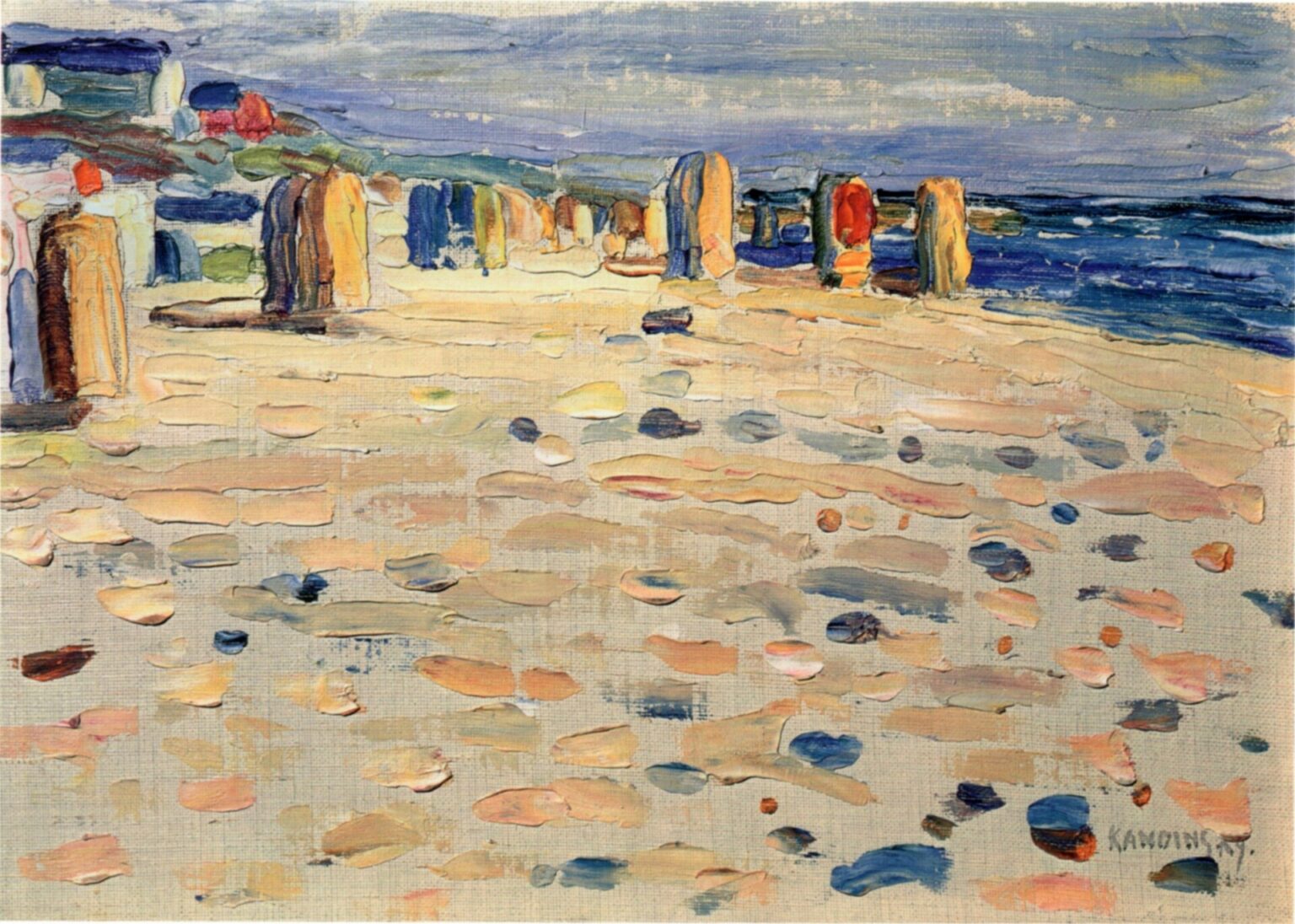 Kandinsky Sillones de playa en Holanda (1904)