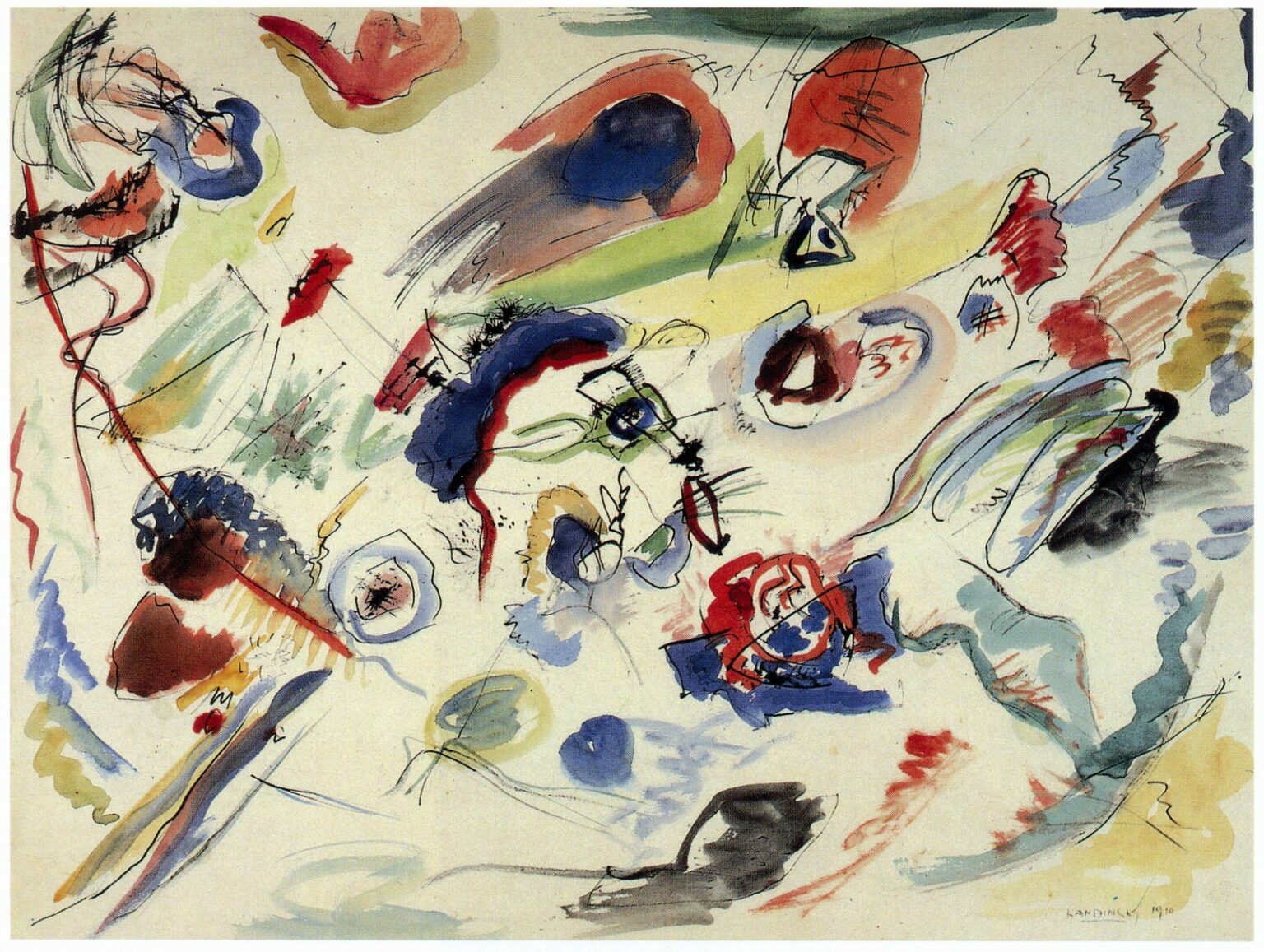 Kandinsky Sin título (Primera acuarela abstracta, 1910)