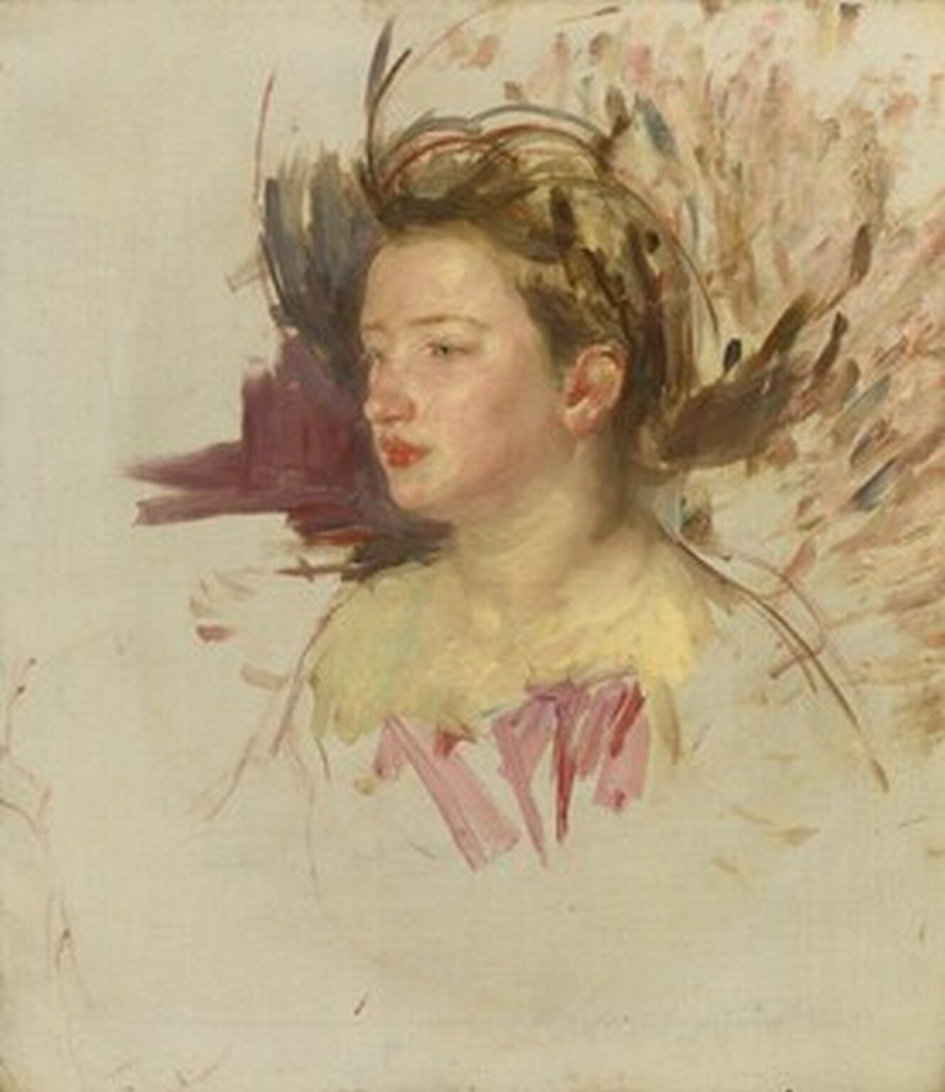 Cassatt Sketch of Antoinette (No. 2) (Study of a Head, 1899)
