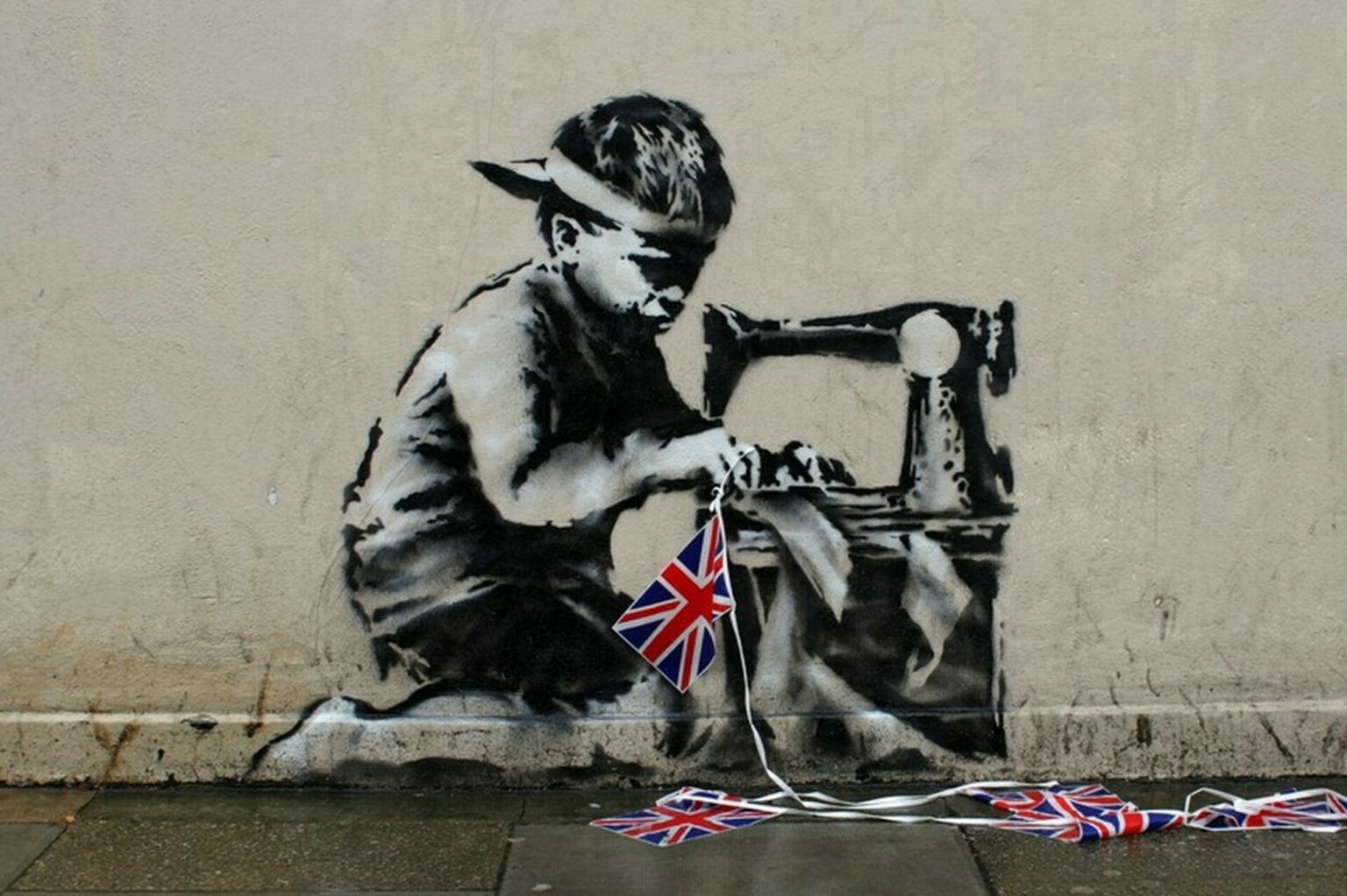 Banksy Slave Labour (detail)