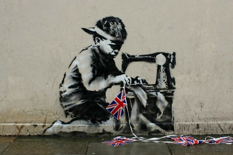 Banksy Slave Labour (detail)