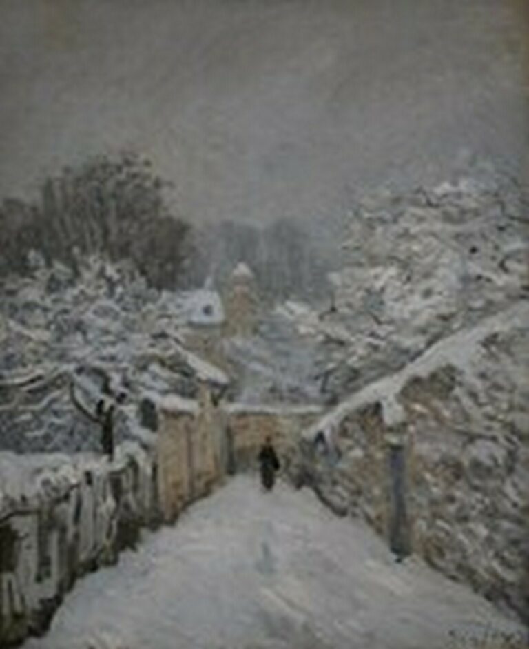 Sisley Snow at Louveciennes (1878)