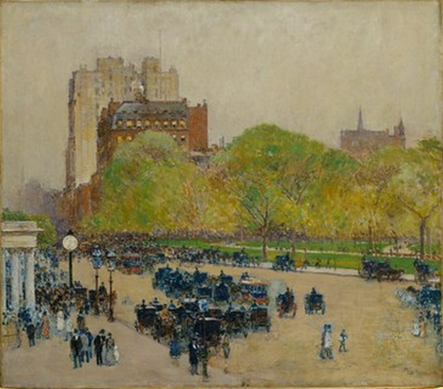 Hassam Spring Morning in the Heart of the City (1890)