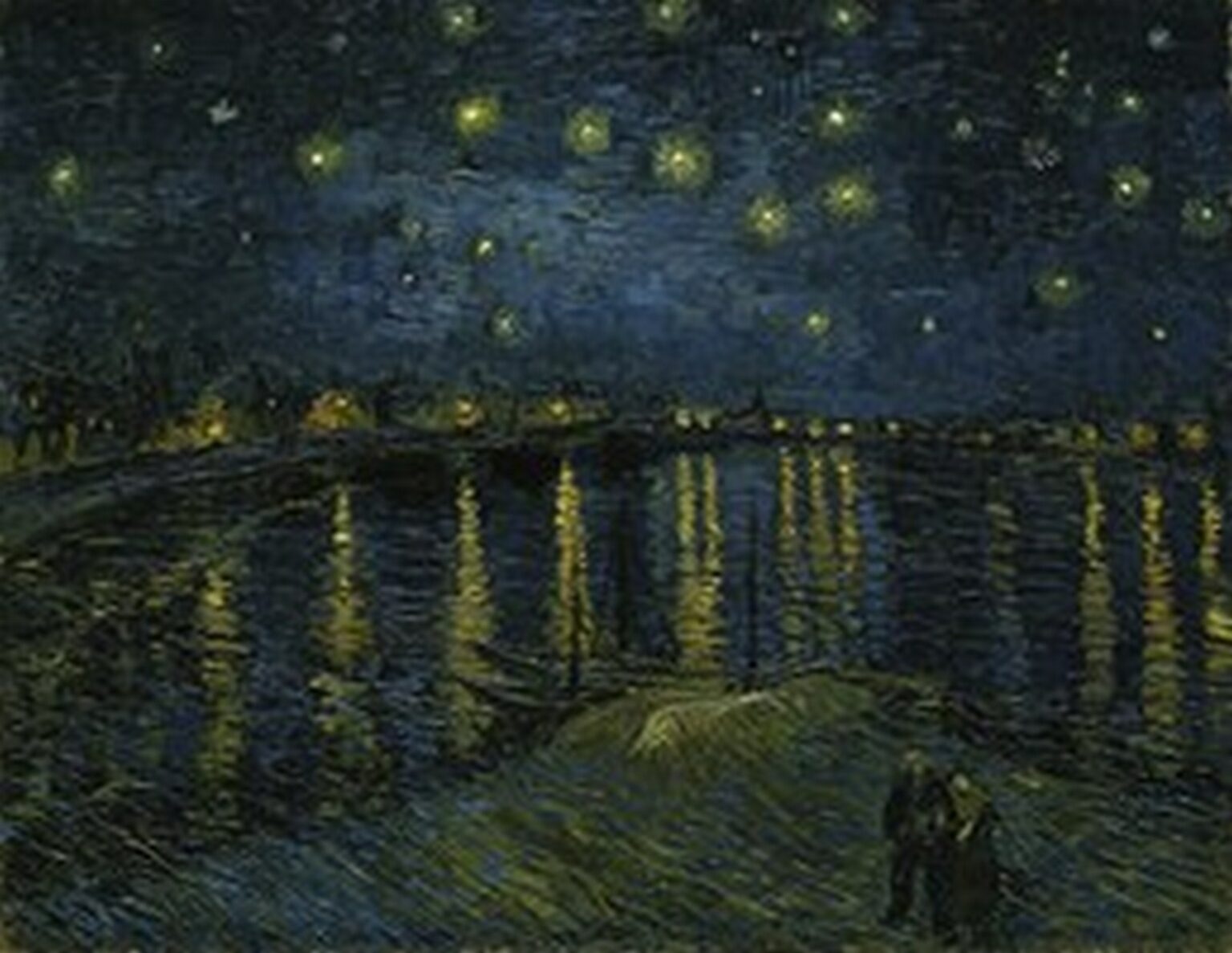 Van Gogh Starry Night Over the Rhone (1888)