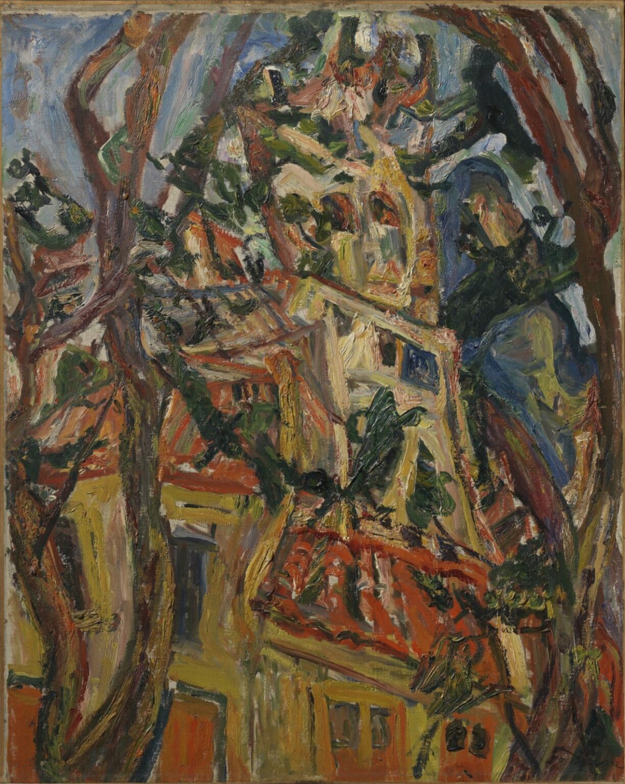 Soutine Steeple of Saint-Pierre at Céret (c. 1922)