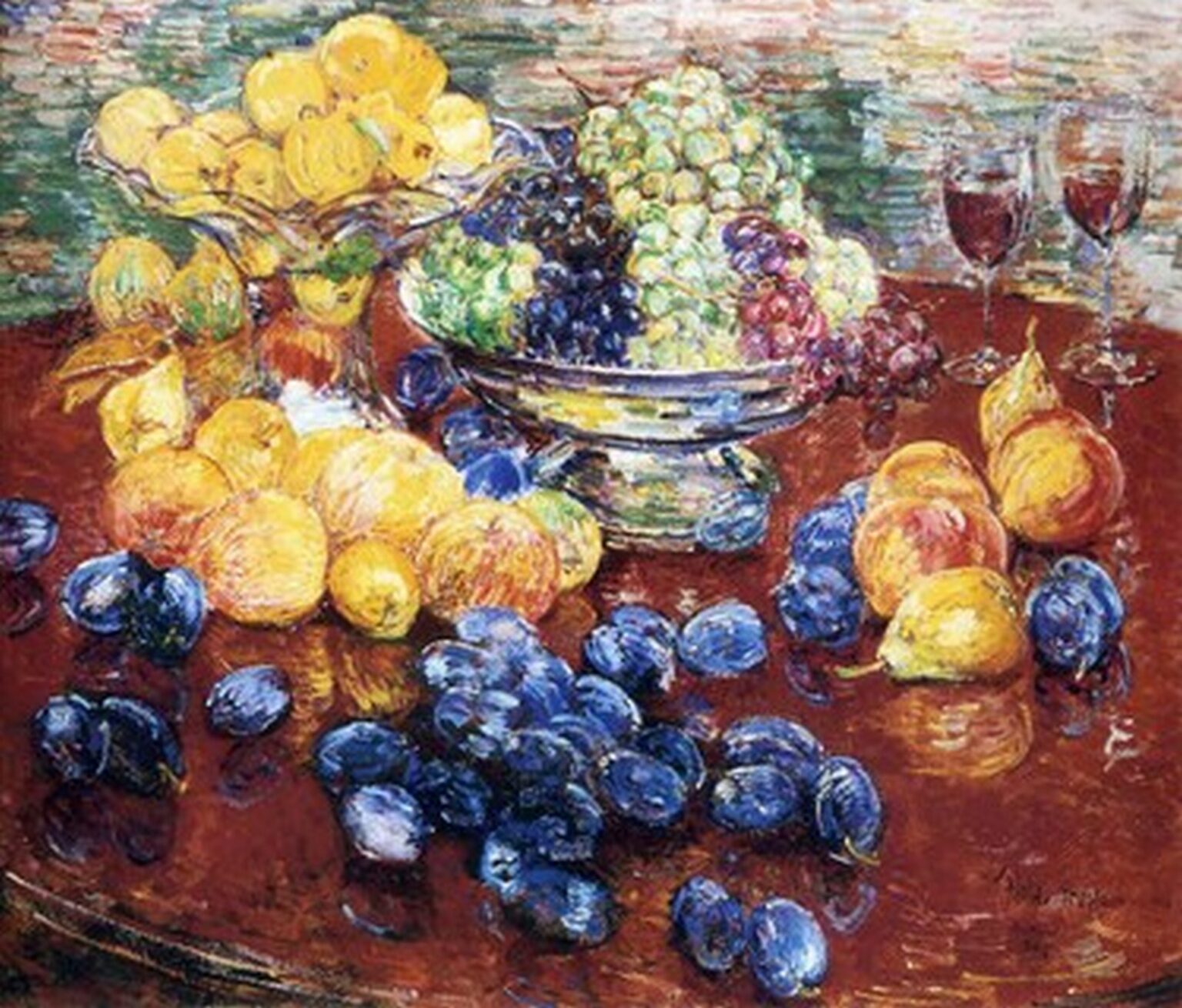 Hassam Still Life, Fruits (1904)