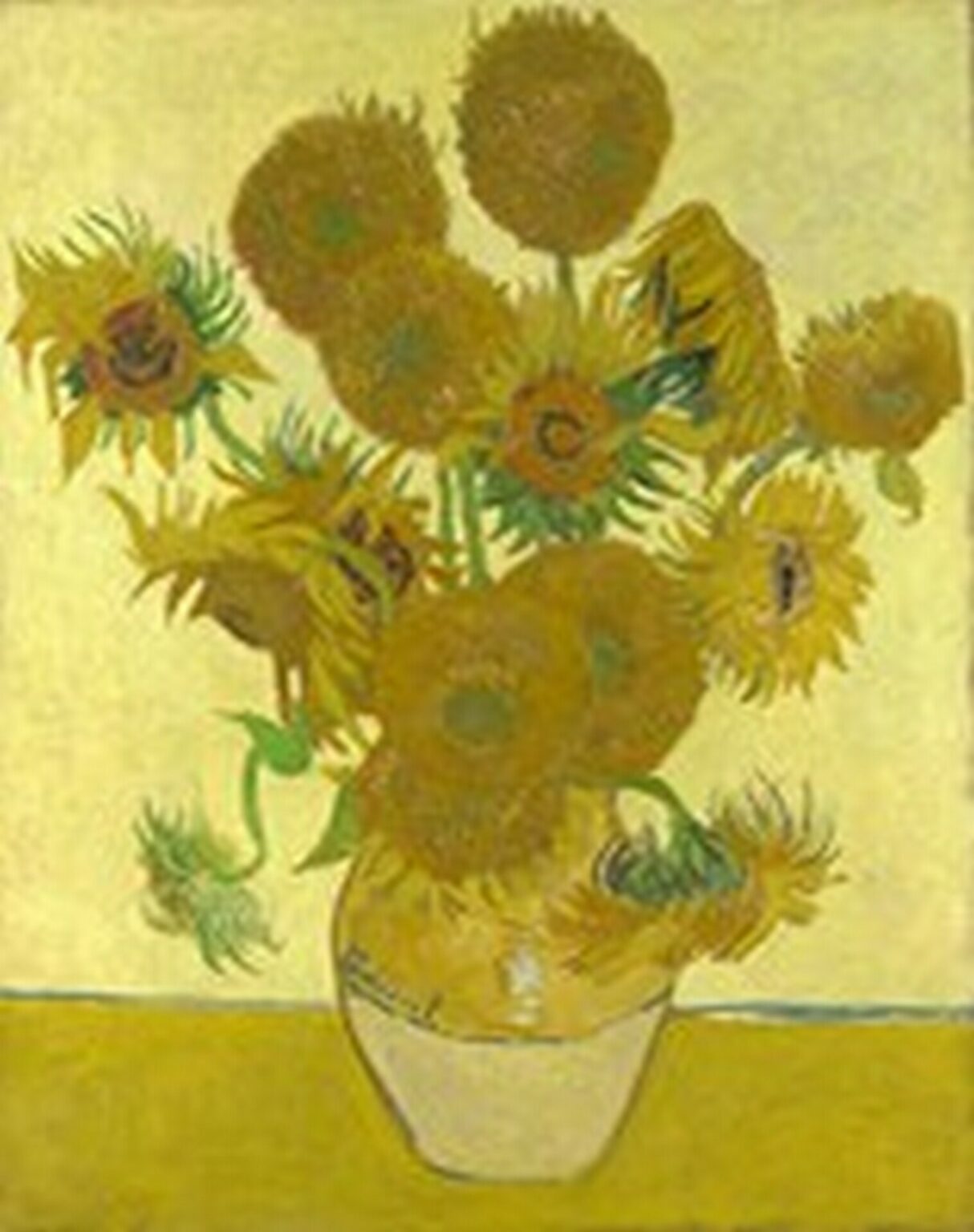 Van Gogh Still Life Vase with Fifteen Sunflowers (August, 1888)