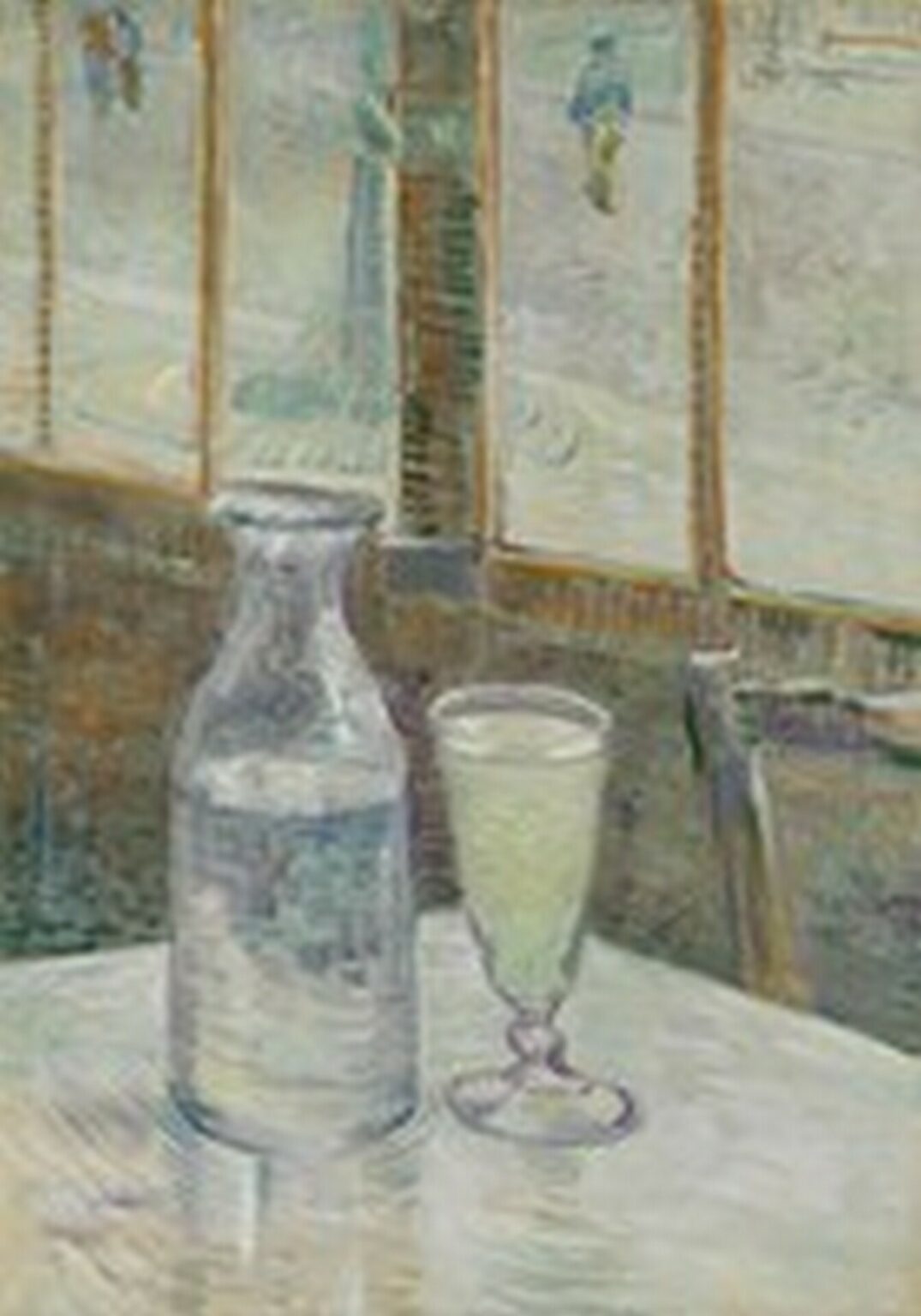 Van Gogh Still Life with Glass of Absinthe and a Carafe (1887)