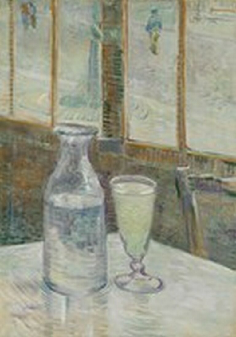 Van Gogh Still Life with Glass of Absinthe and a Carafe (1887)