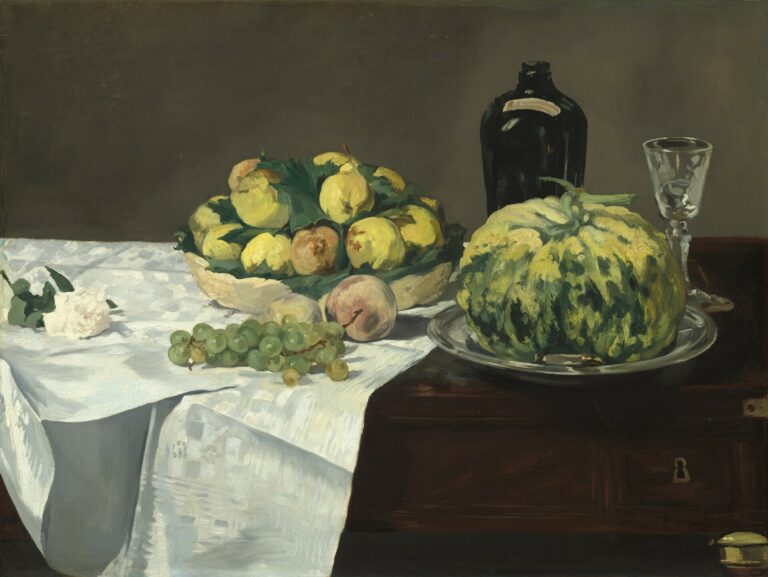 Manet Still Life with Melon and Peaches (c. 1866)