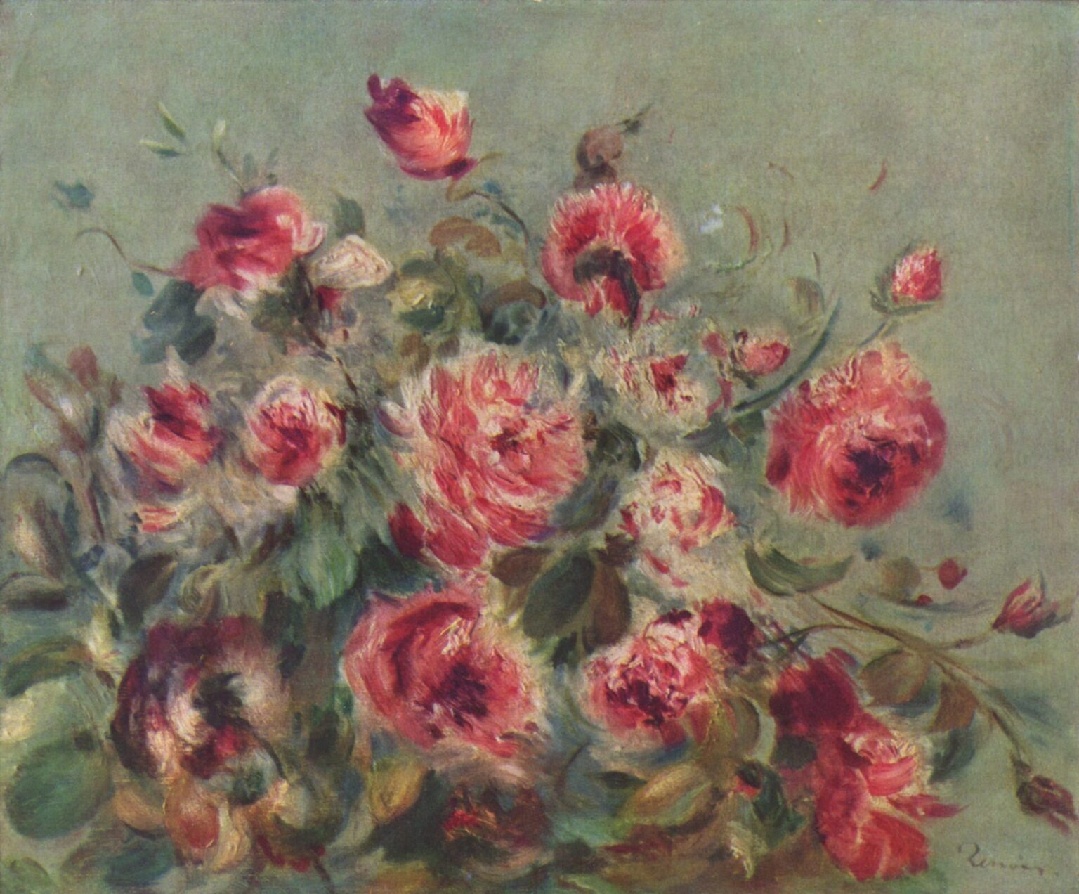 Renoir Still life, Vargemont Roses (1882)