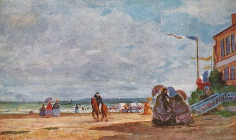 Boudin Strand in Trouville (1863)