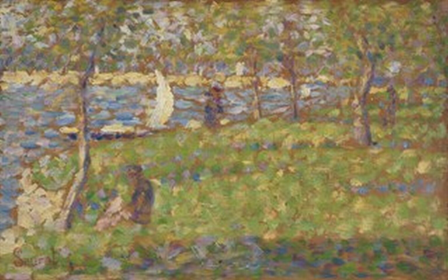 Seurat Study for "La Grande Jatte" (1884-1885)