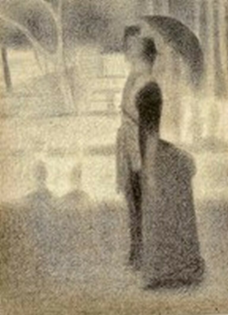 Seurat Study for "A Sunday Afternoon on the island of La Grande Jatte" (1886)