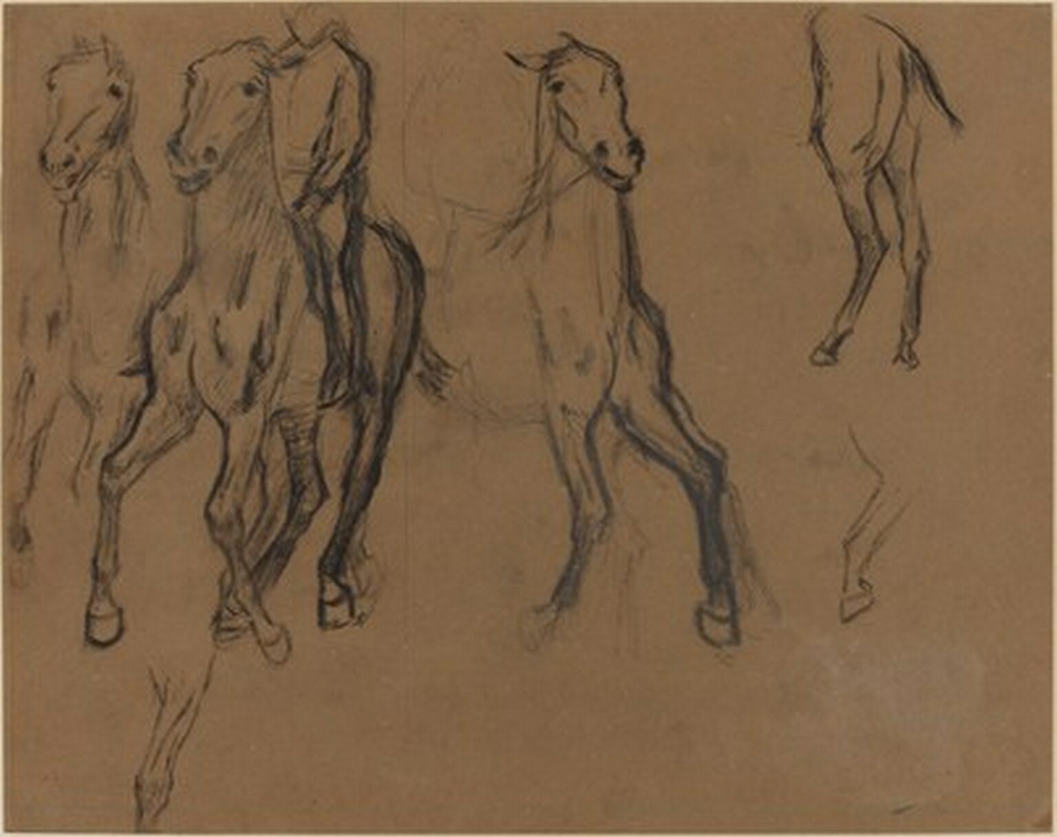 Degas Study of Horses (c. 1886)