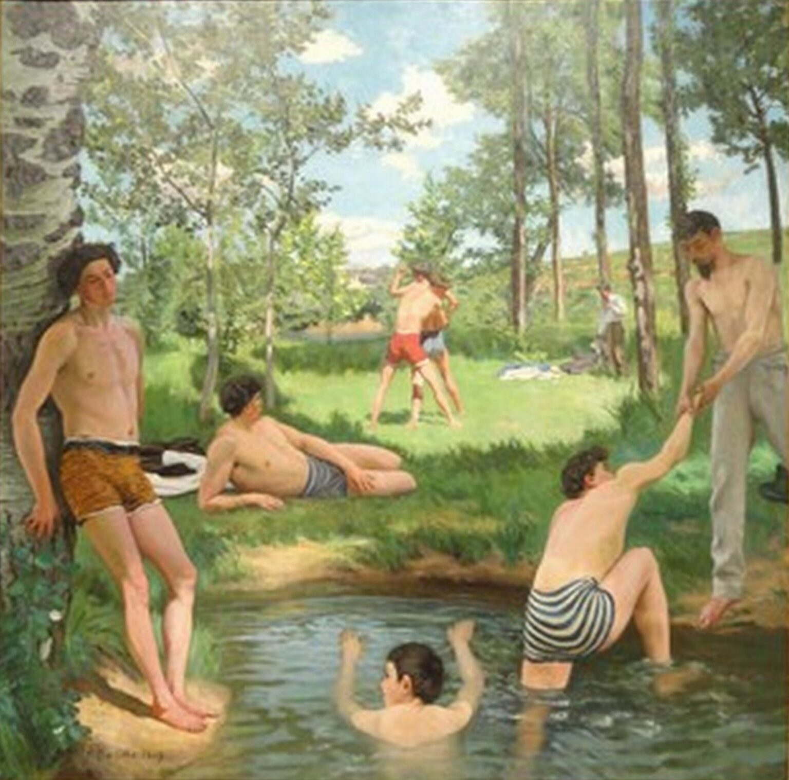 Bazille Summer Scene (1869)