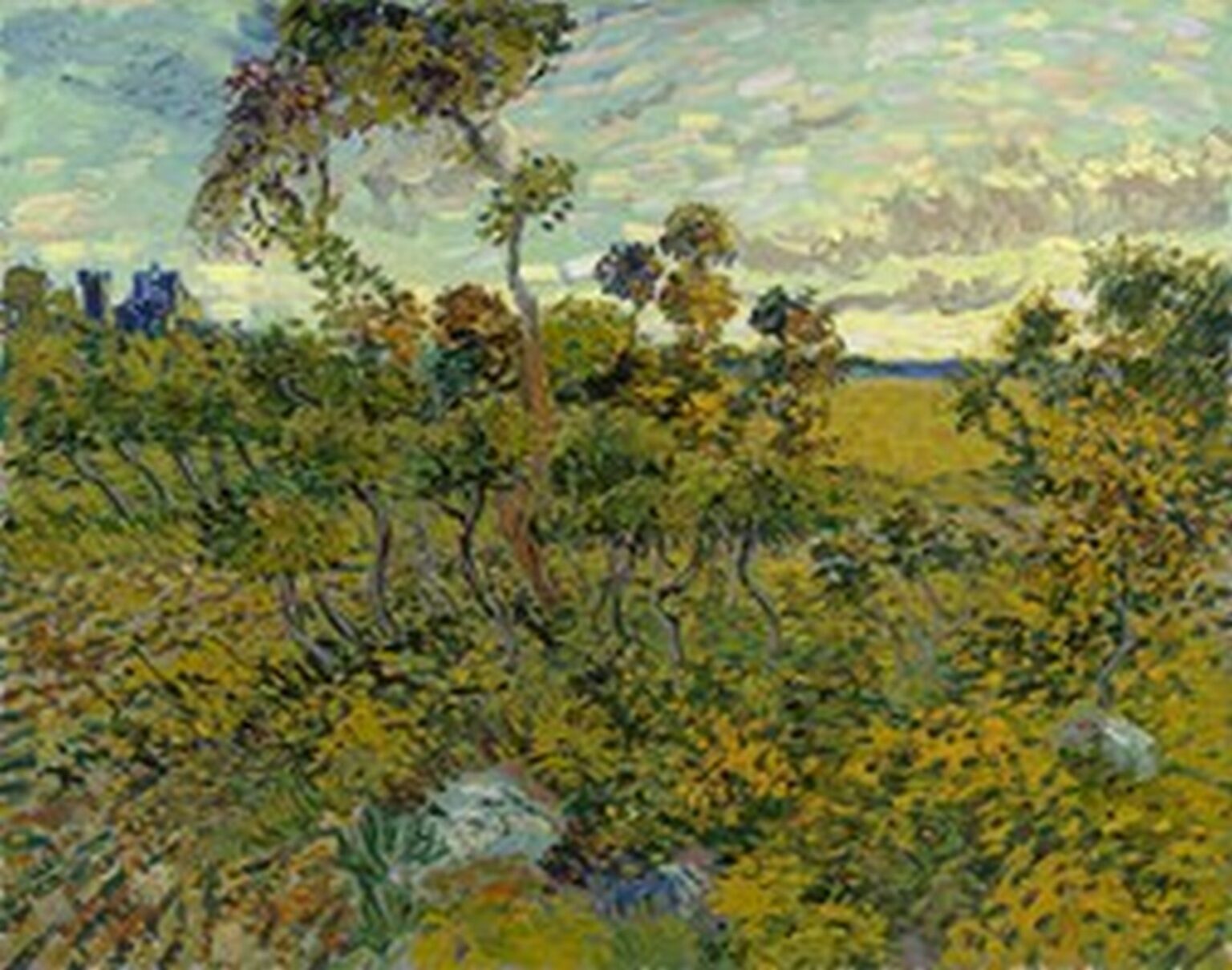 Van Gogh Sunset at Montmajour (1888)