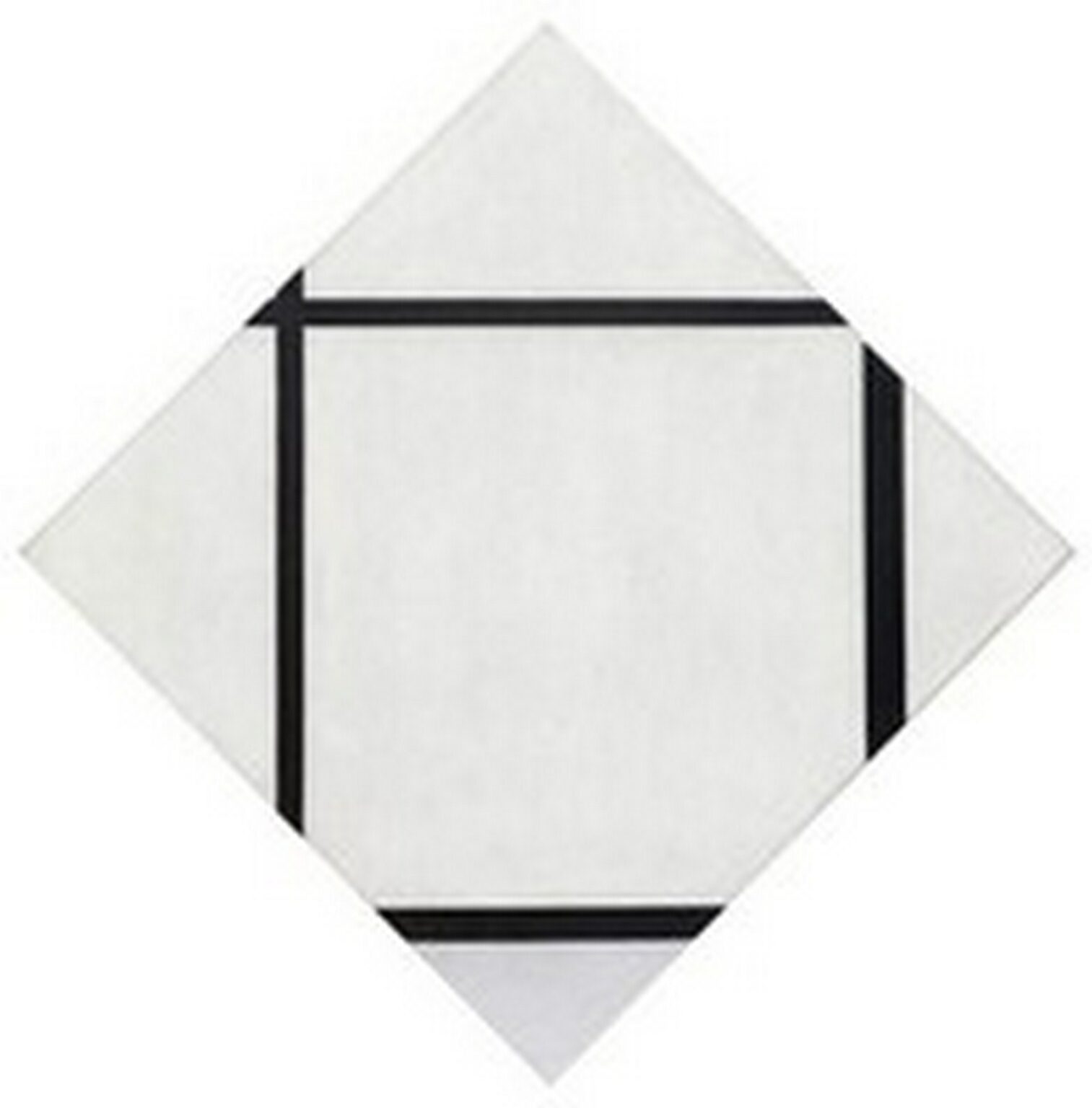 Mondrian Tableau I / Lozenge with Four Lines and Gray (1926)