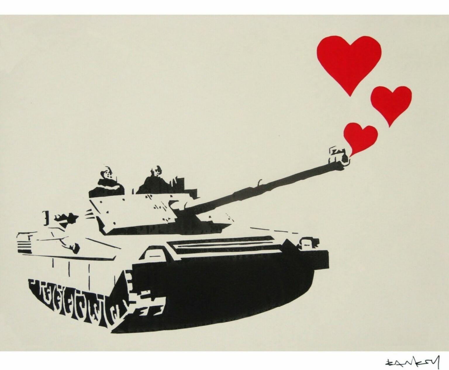 Banksy Tanque del amor