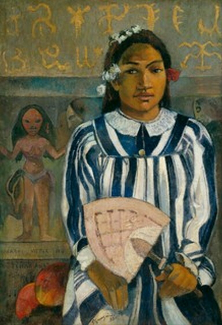 Gauguin Tehamanahas many parents (The Ancestors of Tehamana) (Merahi metua no Tehamana) (1893)