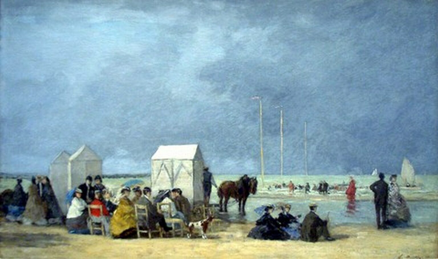 Boudin Temps de baignade a Deauville (1865)