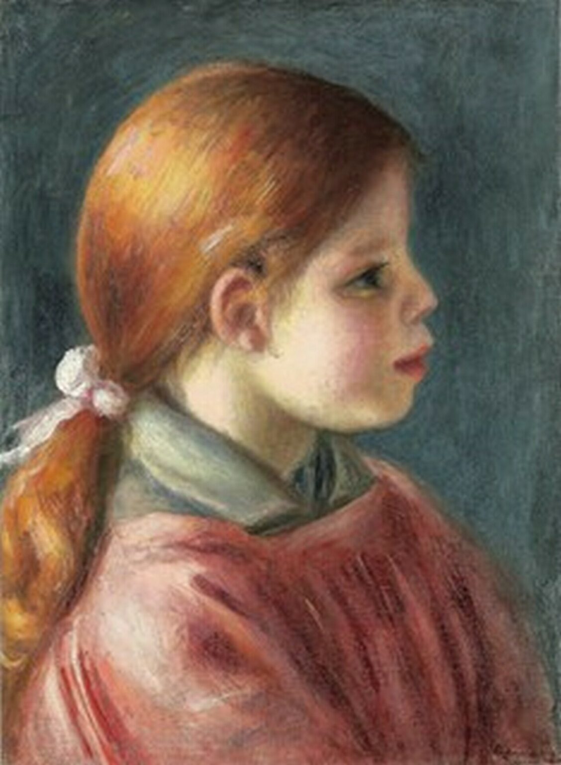 Renoir Tête de jeune fille (1888)