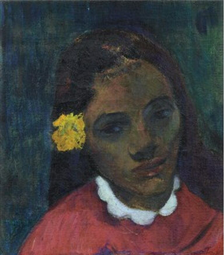 Gauguin Tête de tahitienne ou la fleur qui écoute (vers 1891)