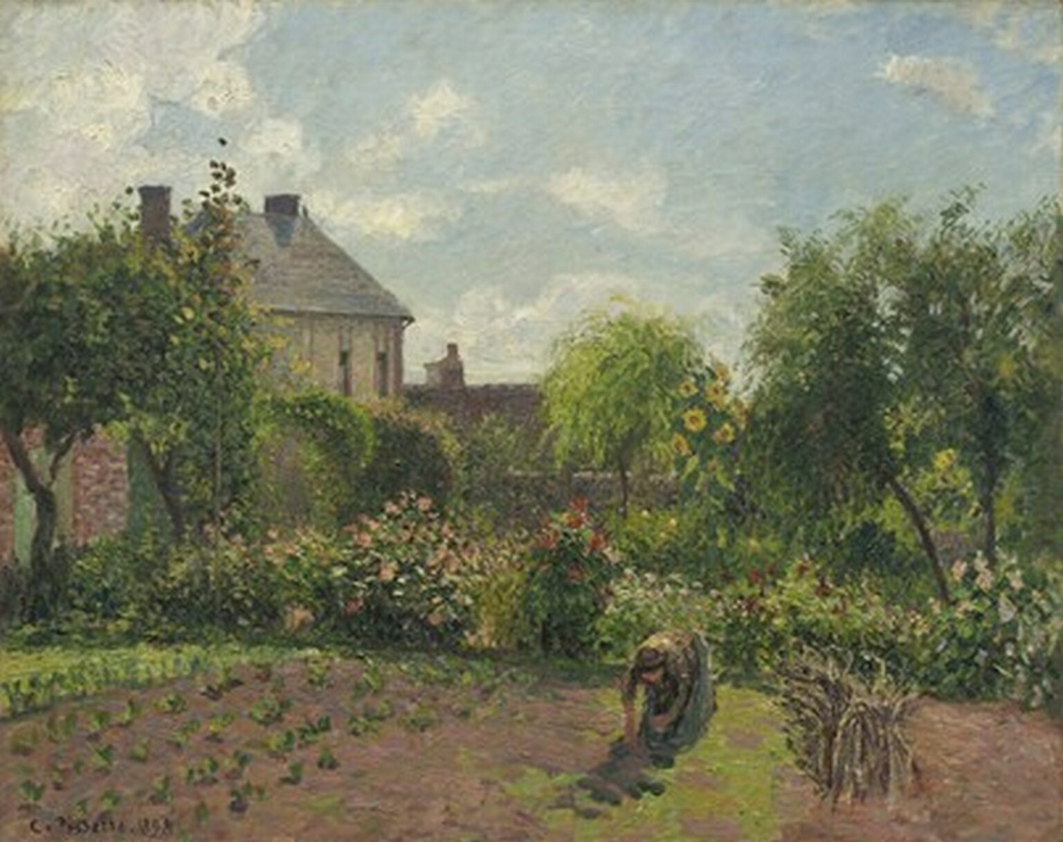 Pissarro The Artist's Garden at Éragny (1898)