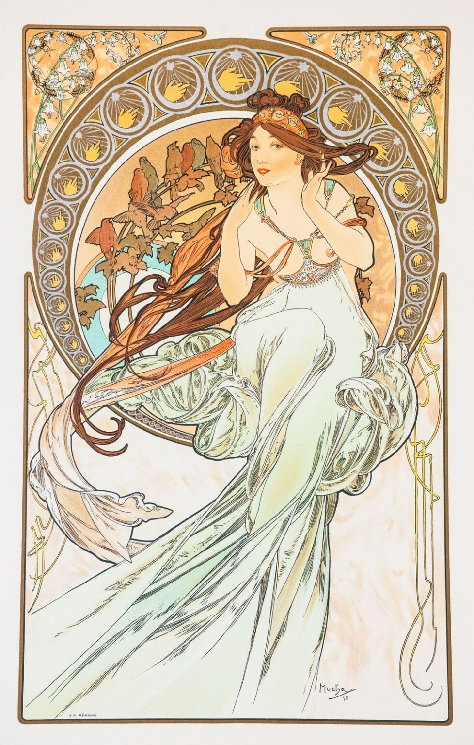 Mucha The Arts: Music (1898)